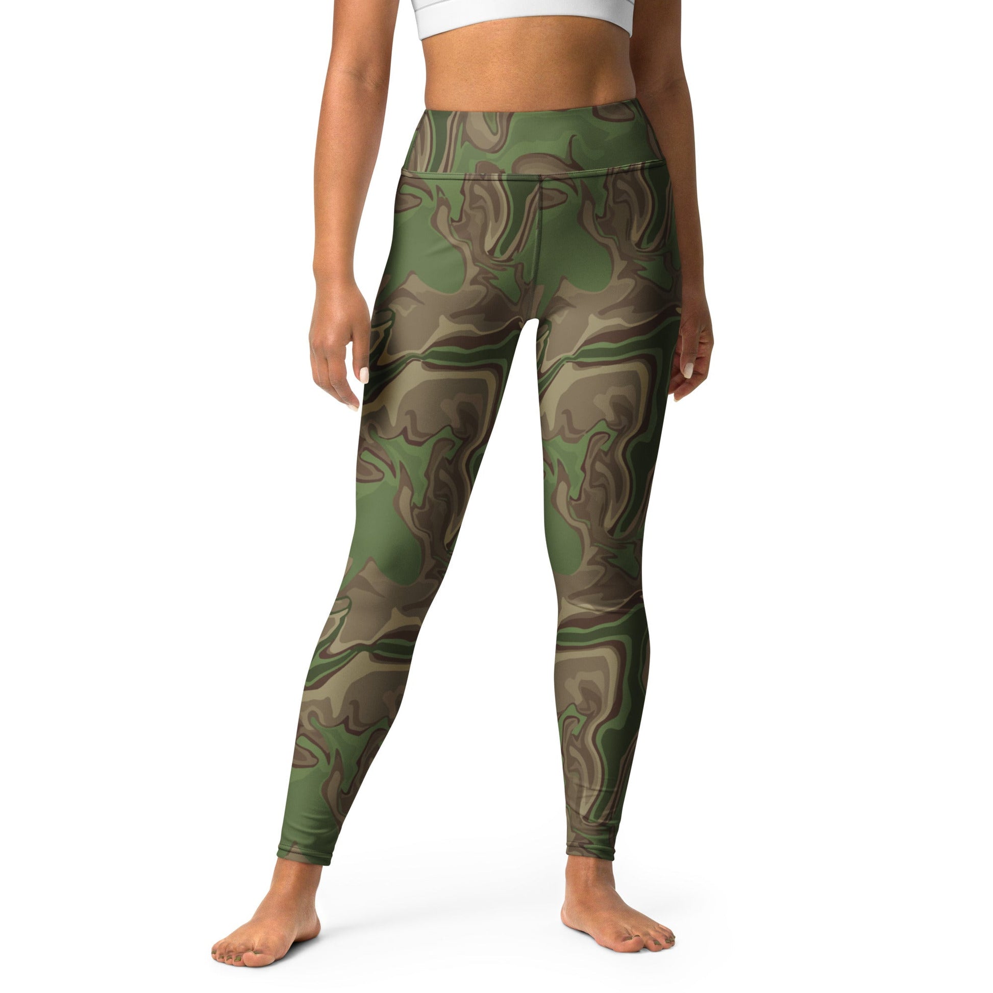 Black OPS Sludgeflow Morphic CAMO Yoga Leggings - XS - Womens