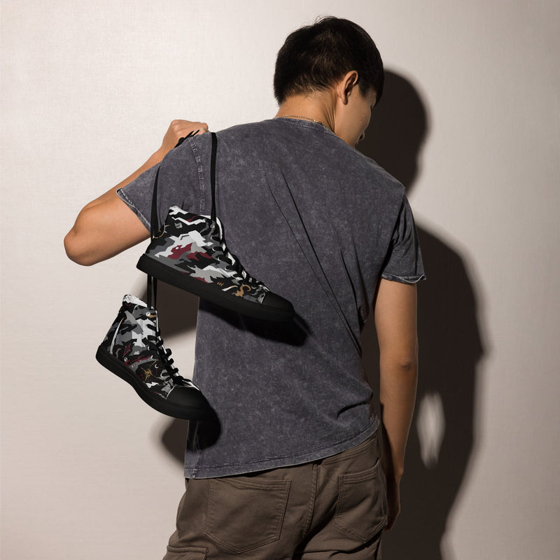 Blackwake Corsair CAMO Mens High-Top Canvas Shoes