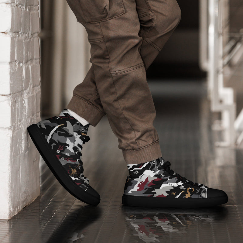 Blackwake Corsair CAMO Mens High-Top Canvas Shoes - 5