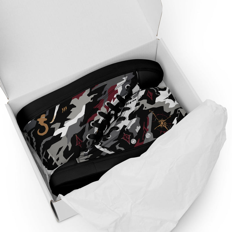 Blackwake Corsair CAMO Mens High-Top Canvas Shoes