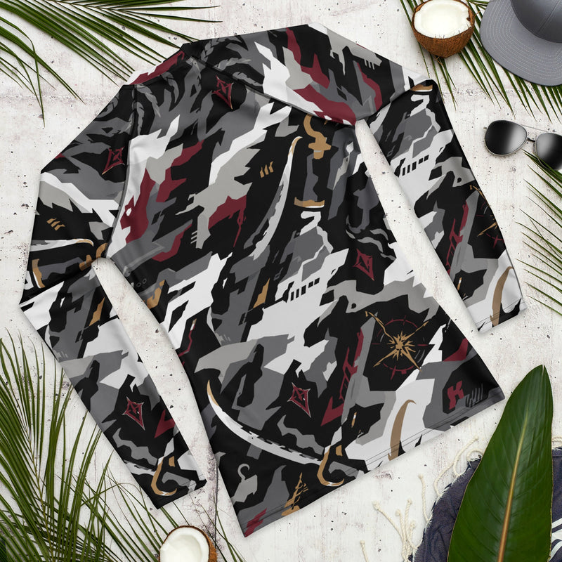 Blackwake Corsair CAMO Mens Long-Sleeve Rash Guard - LS