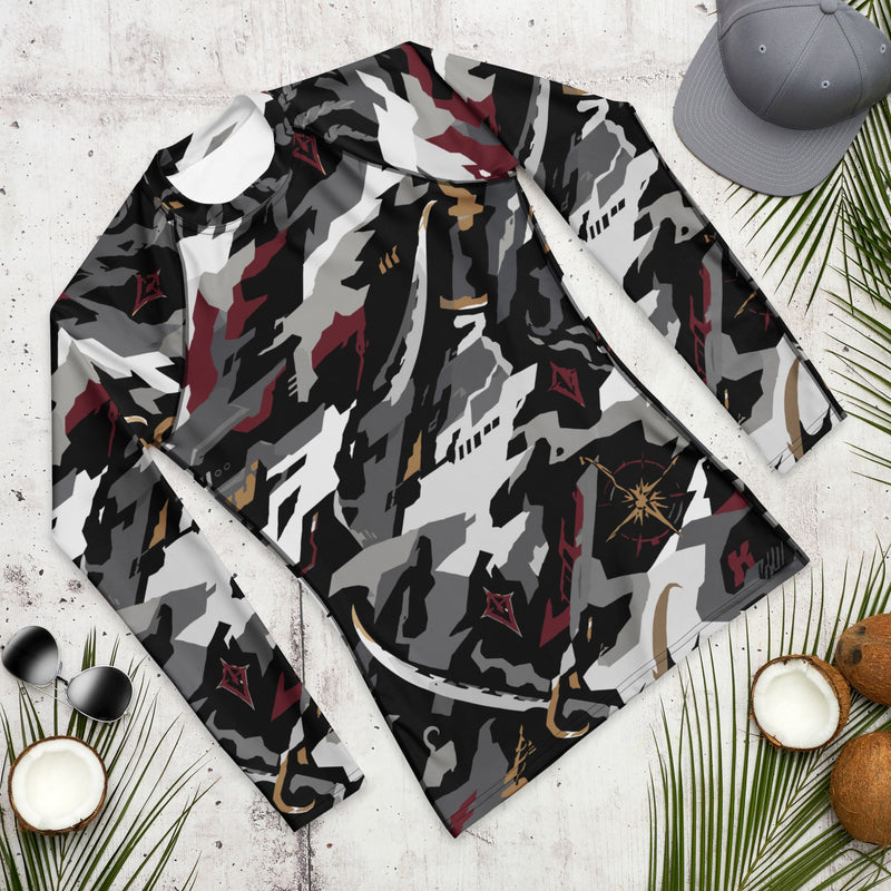 Blackwake Corsair CAMO Mens Long-Sleeve Rash Guard - LS