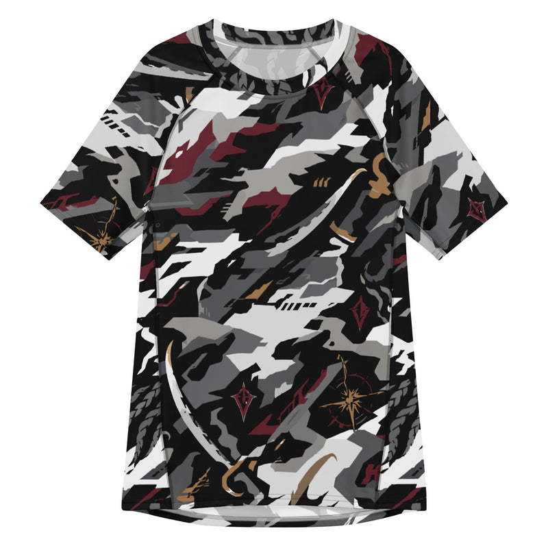 Blackwake Corsair CAMO Mens Short-Sleeve Rash Guard - 2XS - SS