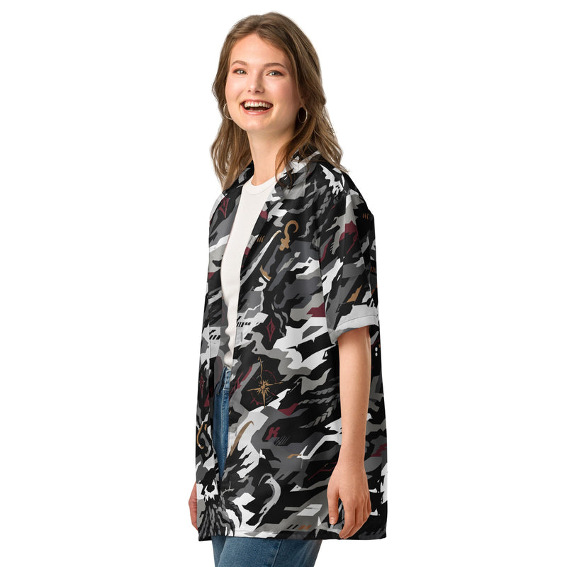 Blackwake Corsair CAMO Unisex Short-Sleeve Button Shirt - Button-Up