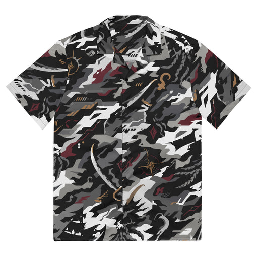 Blackwake Corsair CAMO Unisex Short-Sleeve Button Shirt - 2XS - Button-Up