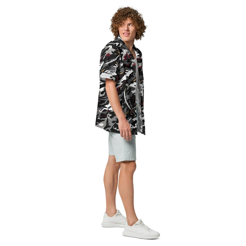 Blackwake Corsair CAMO Unisex Short-Sleeve Button Shirt - Button-Up