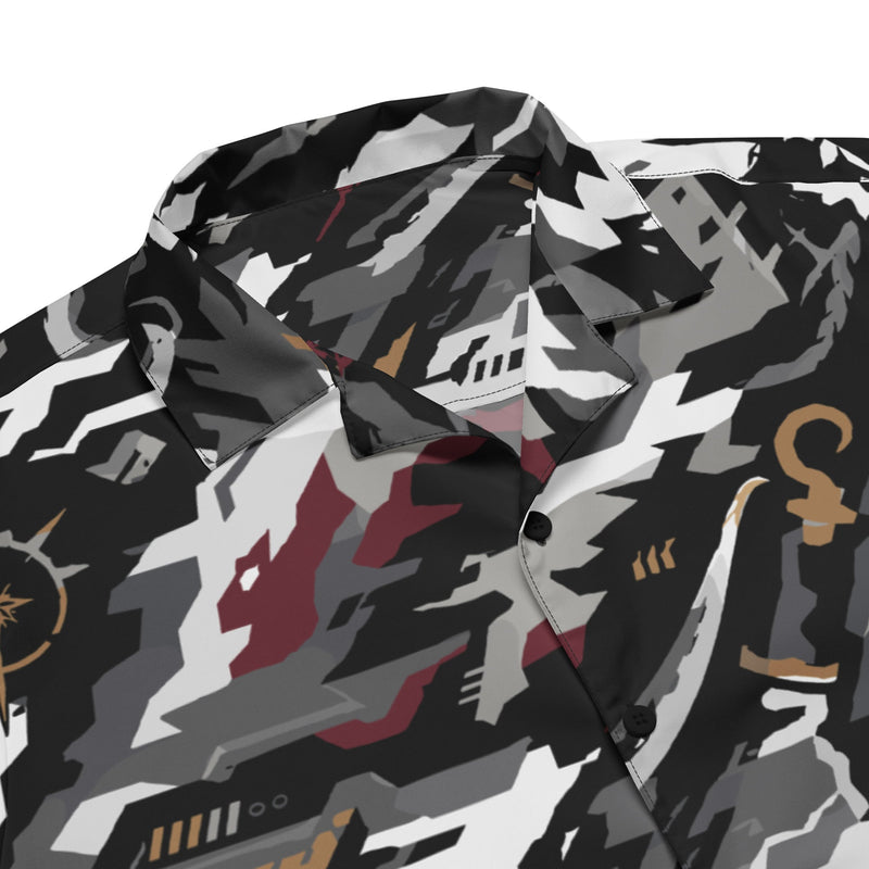 Blackwake Corsair CAMO Unisex Short-Sleeve Button Shirt - Button-Up