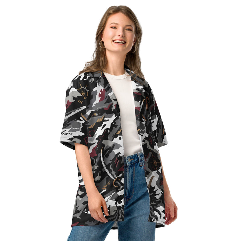 Blackwake Corsair CAMO Unisex Short-Sleeve Button Shirt - Button-Up