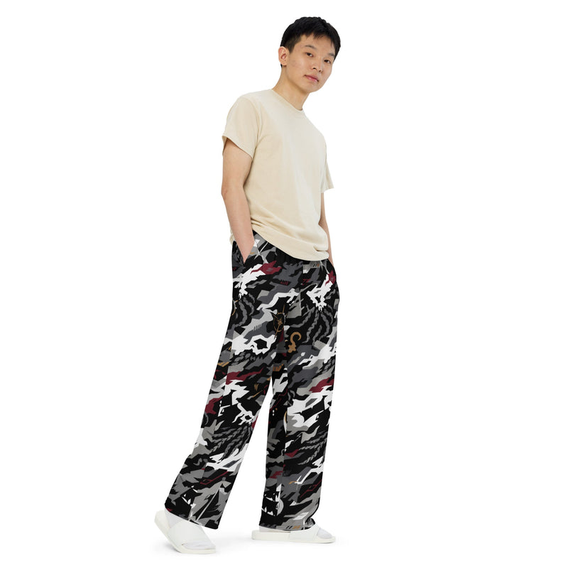 Blackwake Corsair CAMO Unisex Wide-Leg Leisure Pants - Pant