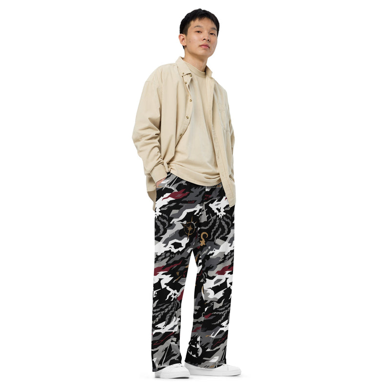 Blackwake Corsair CAMO Unisex Wide-Leg Leisure Pants - Pant
