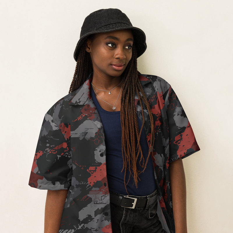 Blood Oath Vanguard CAMO Unisex Short-Sleeve Button Shirt - Button-Up