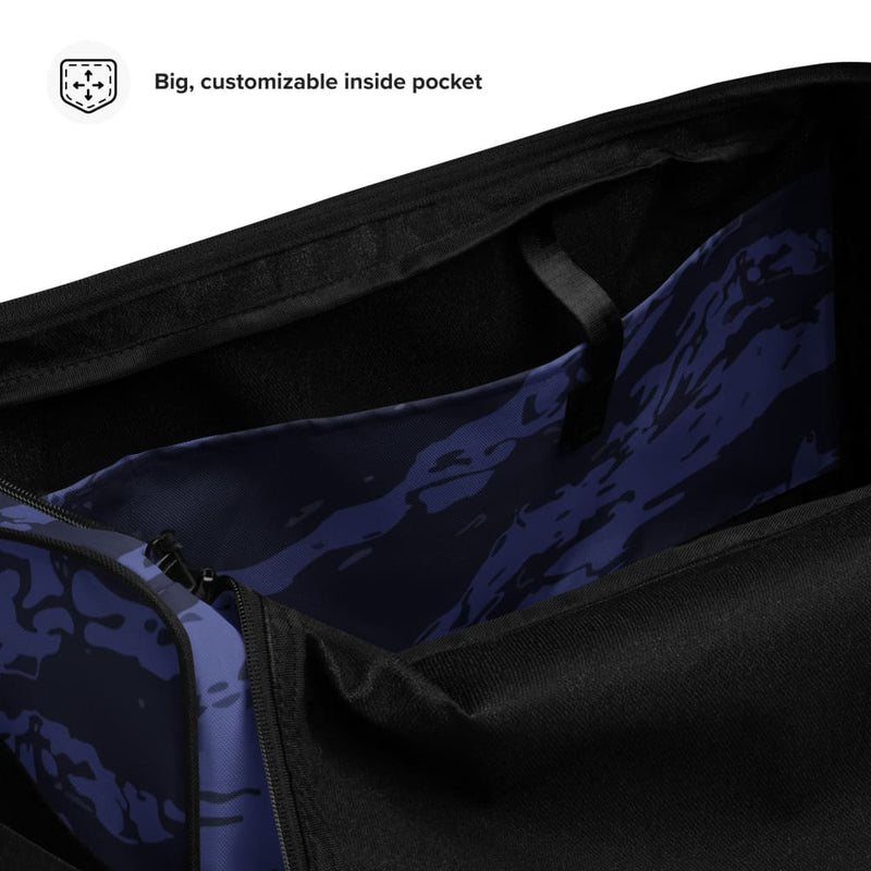 Blue Tiger Stripe CAMO Duffle bag