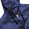 Blue Tiger Stripe CAMO Unisex zip hoodie