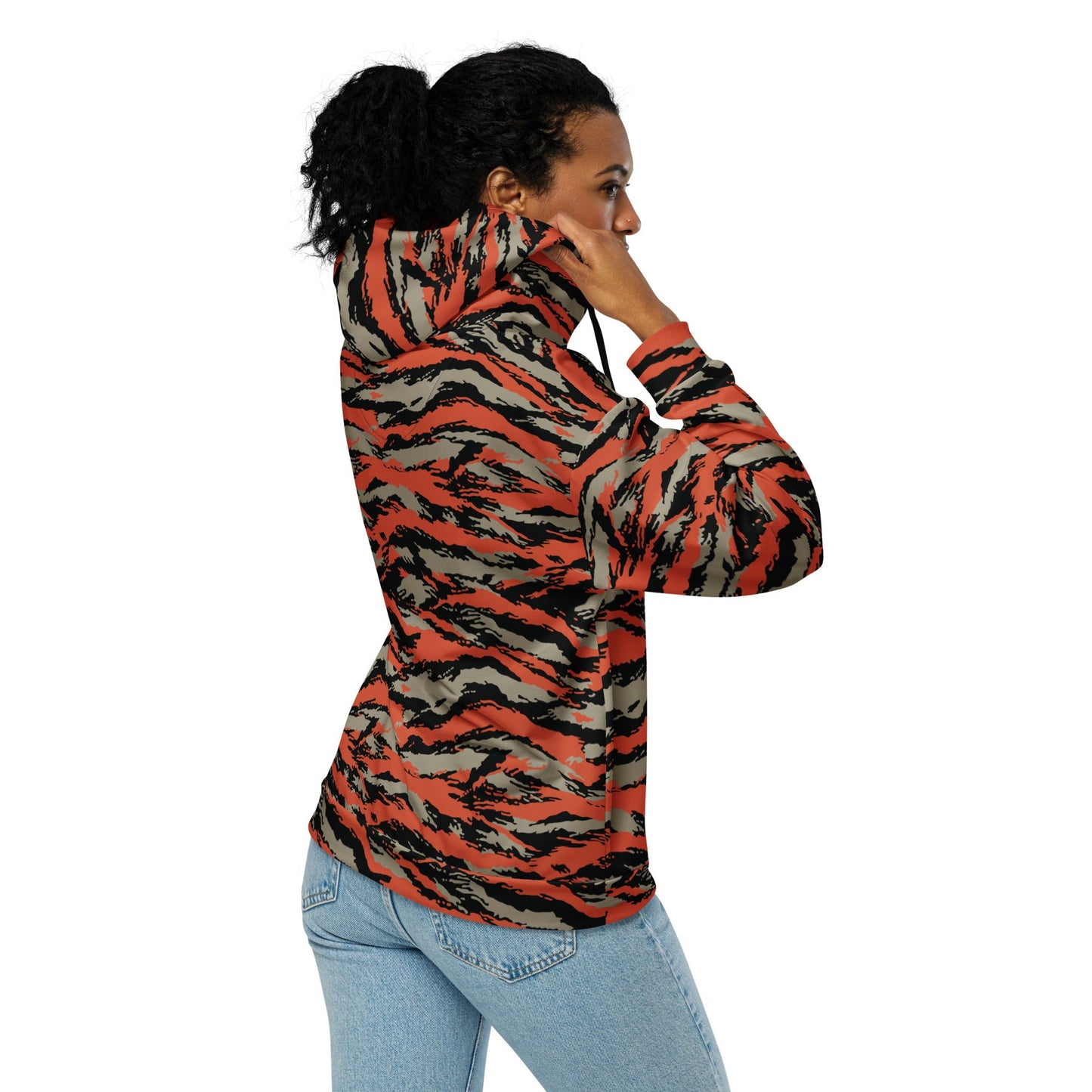 BOMBA Firefighter Tiger Stripe CAMO Unisex zip hoodie - Zip Hoodies