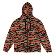 BOMBA Firefighter Tiger Stripe CAMO Unisex Zip Hoodie - 2XS