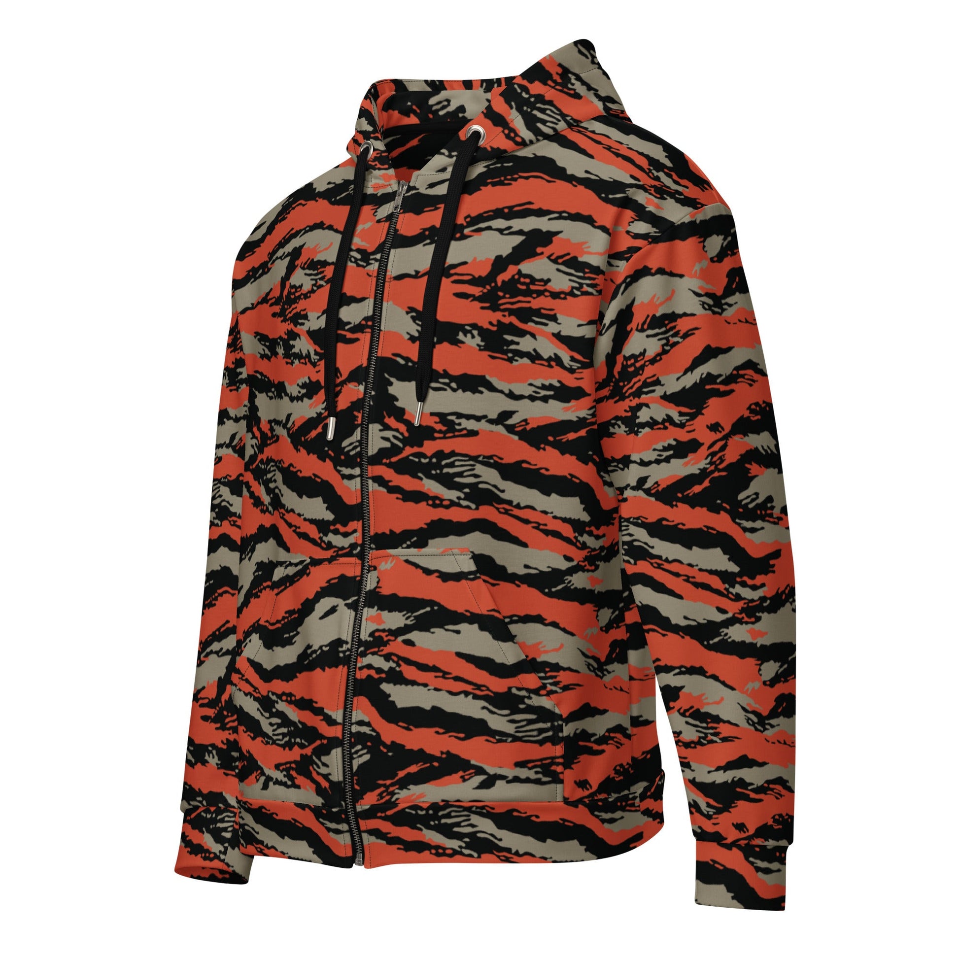 BOMBA Firefighter Tiger Stripe CAMO Unisex zip hoodie - Zip Hoodies