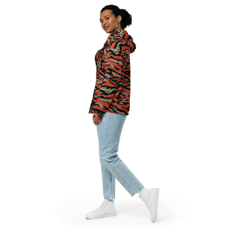 BOMBA Firefighter Tiger Stripe CAMO Unisex Zip Hoodie