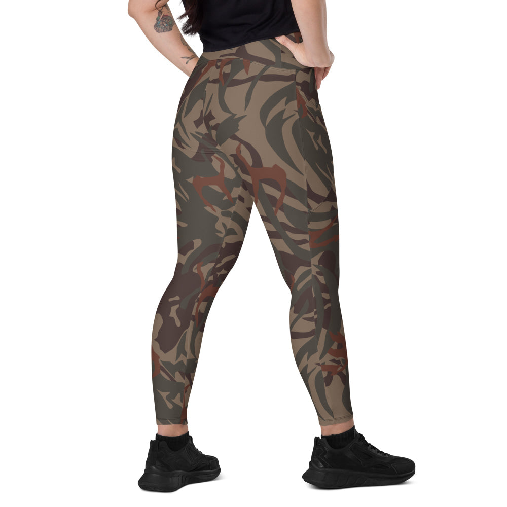 Bophuthatswana Police CAMO Leggings with pockets - 2XS - Womens With Pockets