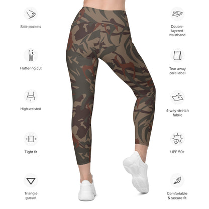 Bophuthatswana Police CAMO Leggings with pockets - Womens With Pockets