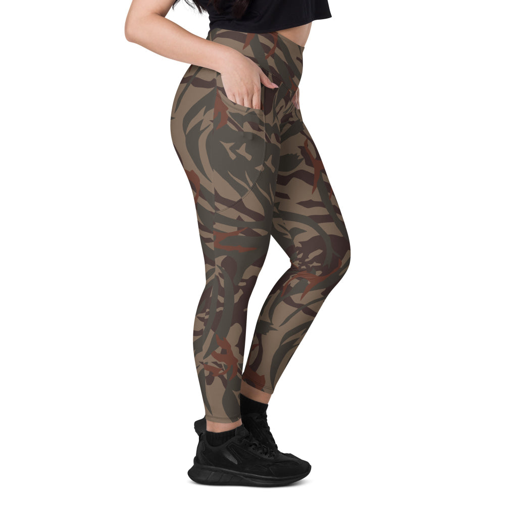 Bophuthatswana Police CAMO Leggings with pockets - Womens With Pockets