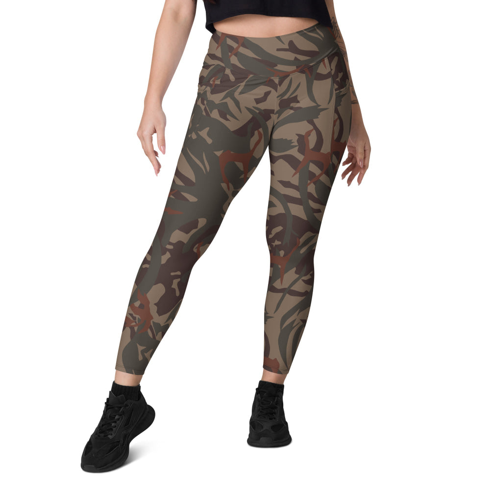 Bophuthatswana Police CAMO Leggings with pockets - Womens With Pockets