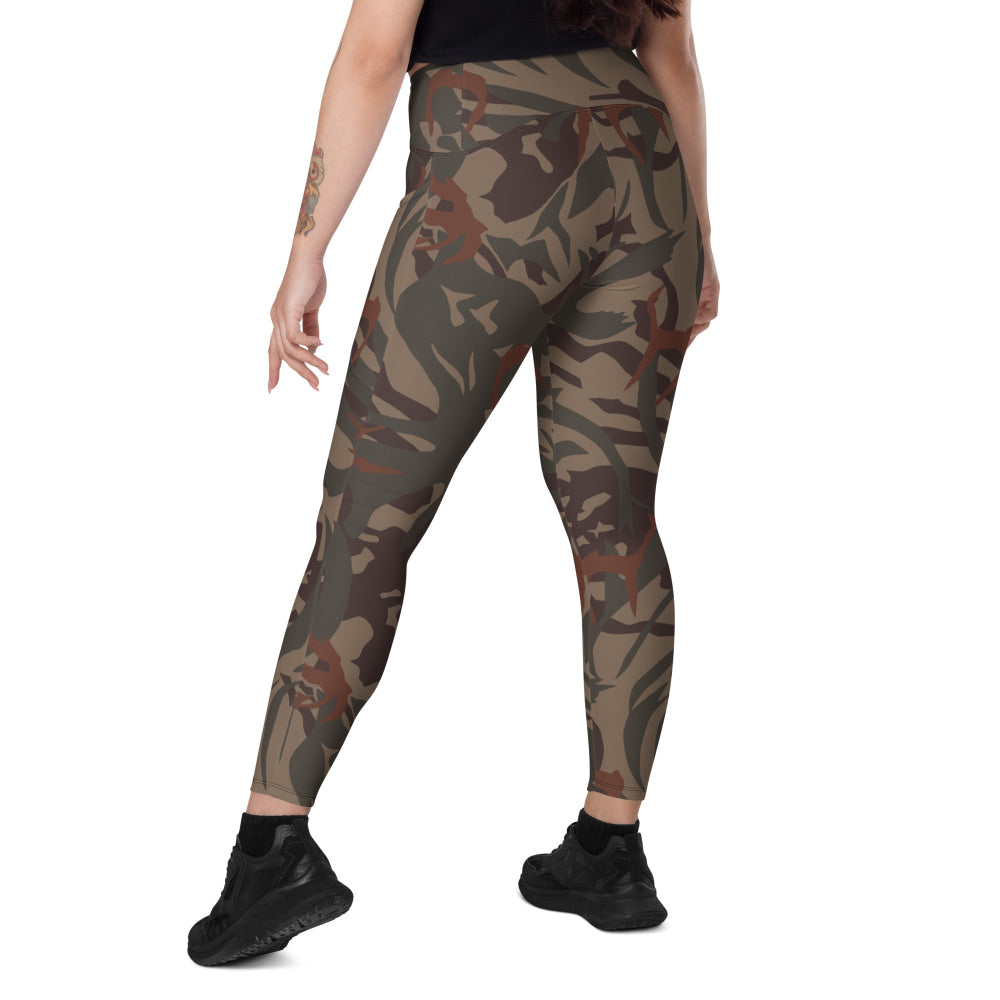 Bophuthatswana Police CAMO Leggings with pockets - Womens With Pockets