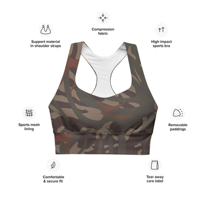 Bophuthatswana Police CAMO Longline sports bra - Womens Sports Bra