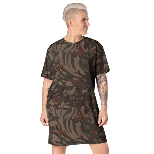 Bophuthatswana Police CAMO T-shirt dress - 2XS - Womens T-Shirt Dress