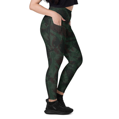 Brazilian Lizard 1980 CAMO Leggings with pockets - Womens With Pockets