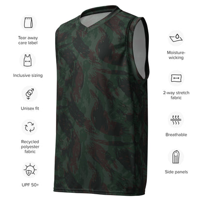 Brazilian Lizard 1980 CAMO unisex basketball jersey - Unisex Basketball Jersey