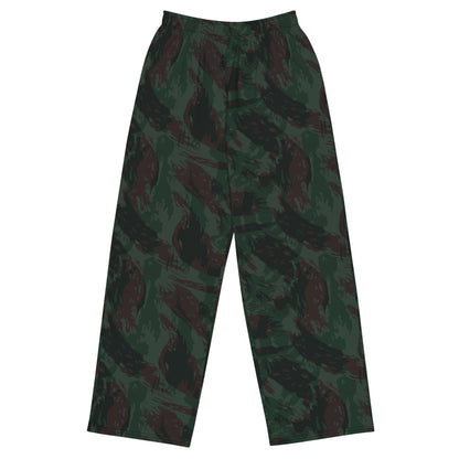 Brazilian Lizard 1980 CAMO unisex wide-leg pants - 2XS - Unisex Wide-Leg Pants