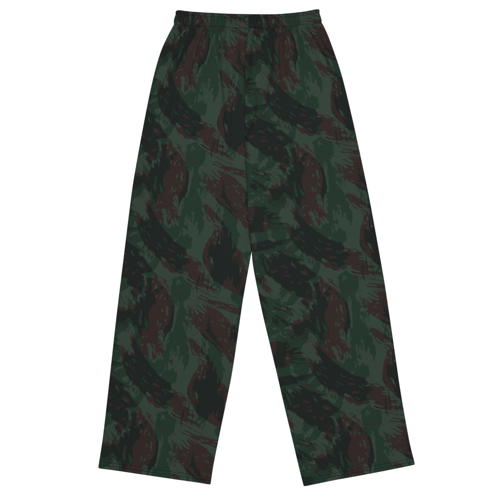 Brazilian Lizard 1980 CAMO unisex wide-leg pants - Unisex Wide-Leg Pants