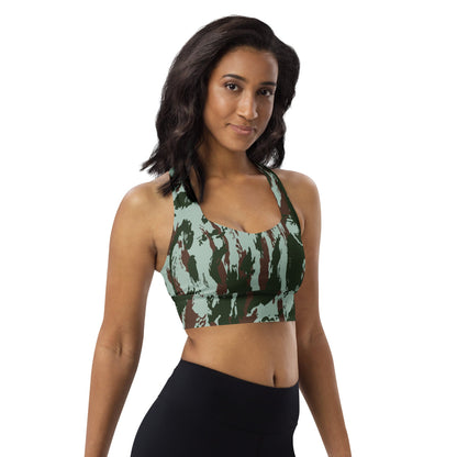 Brazilian Lizard CAMO Longline sports bra - Womens Sports Bra