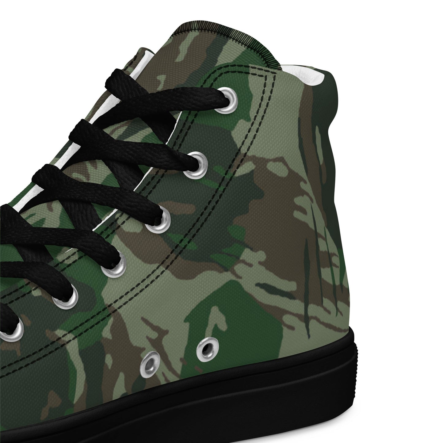 Brazilian Lizard CAMO Mens high top canvas shoes - High Top Canvas Shoes