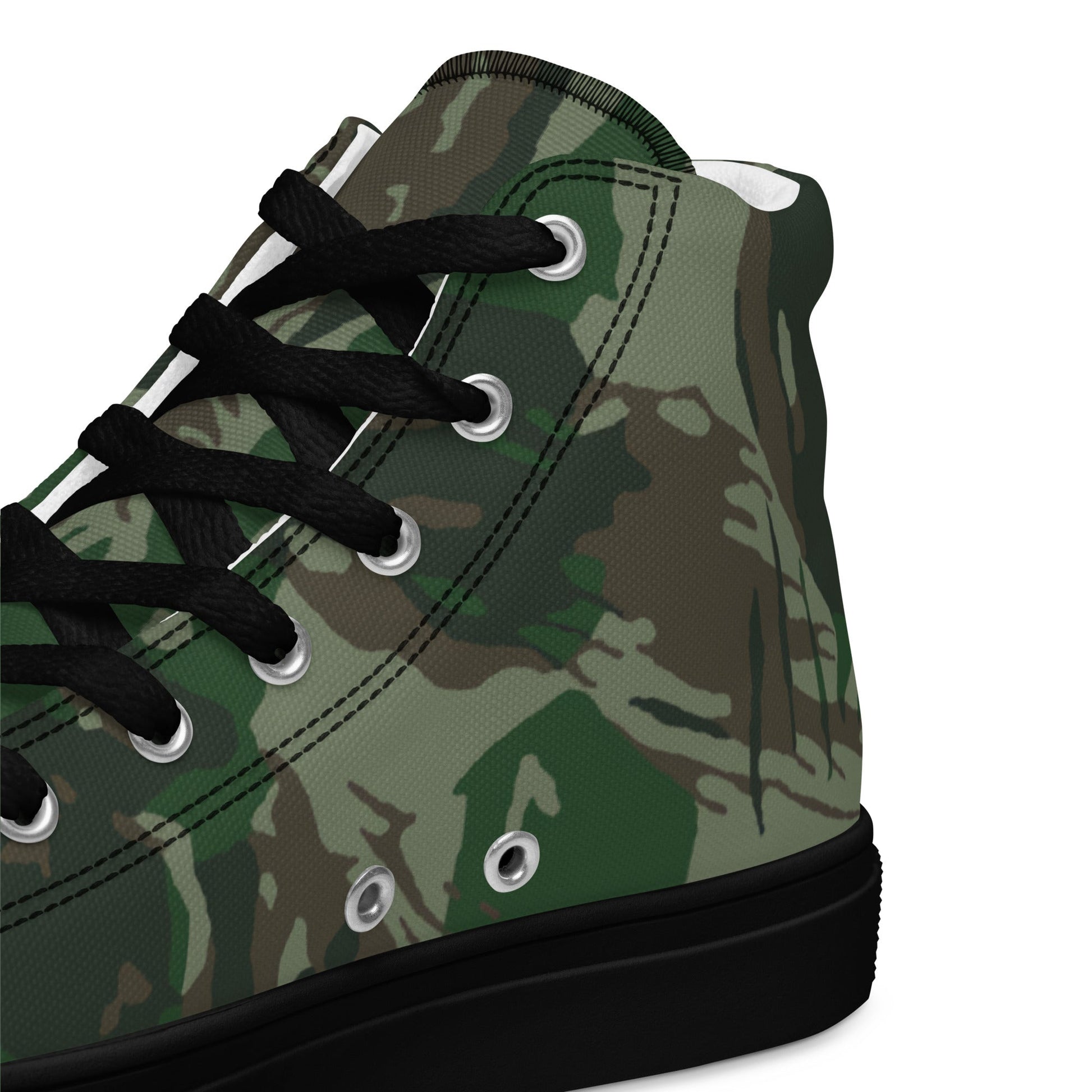 Brazilian Lizard CAMO Mens high top canvas shoes - High Top Canvas Shoes