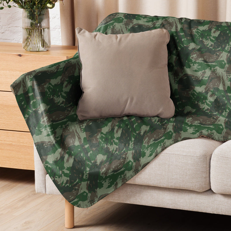 Lizard Brazil Jungle CAMO Sherpa Blanket
