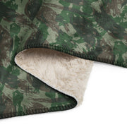 Lizard Brazil Jungle CAMO Sherpa Blanket