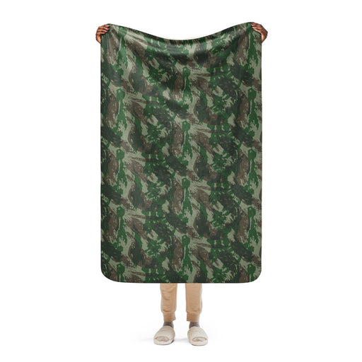 Lizard Brazil Jungle CAMO Sherpa Blanket - 37″×57″