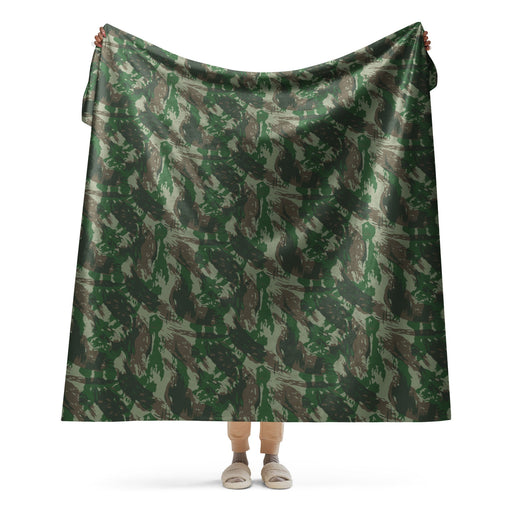 Lizard Brazil Jungle CAMO Sherpa Blanket - 60″×80″