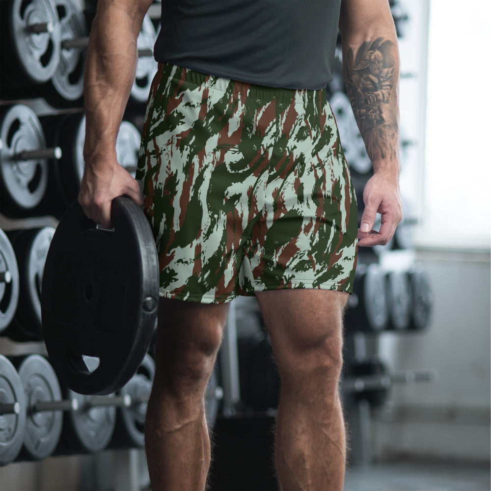 Brazilian Lizard CAMO Unisex Athletic Long Shorts - 2XS