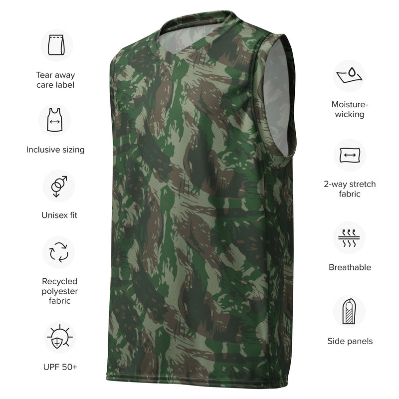 Lizard Brazil Jungle CAMO Unisex Basketball Jersey