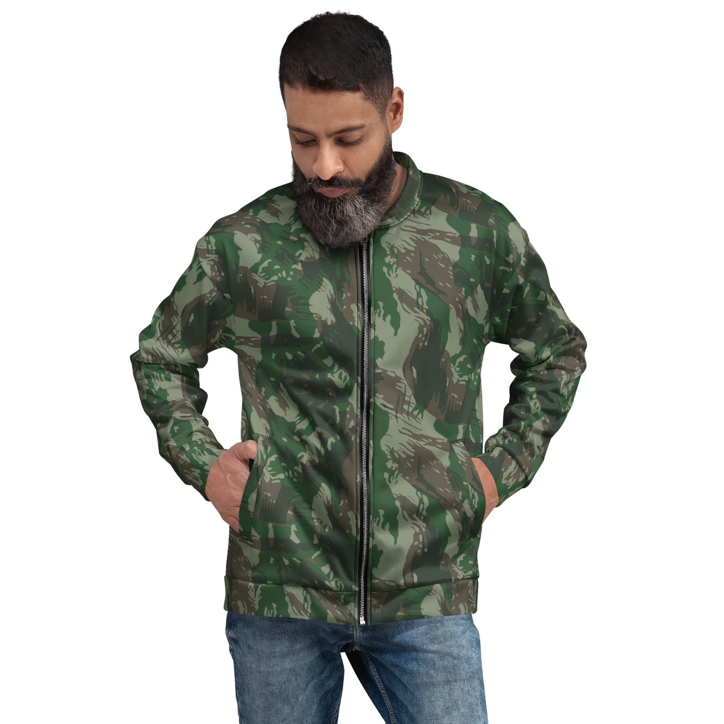 Brazilian Lizard CAMO Unisex Bomber Jacket - XS - Jackets