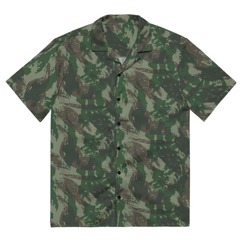 Lizard Brazil Jungle CAMO Unisex Short-Sleeve Button Shirt - 2XS