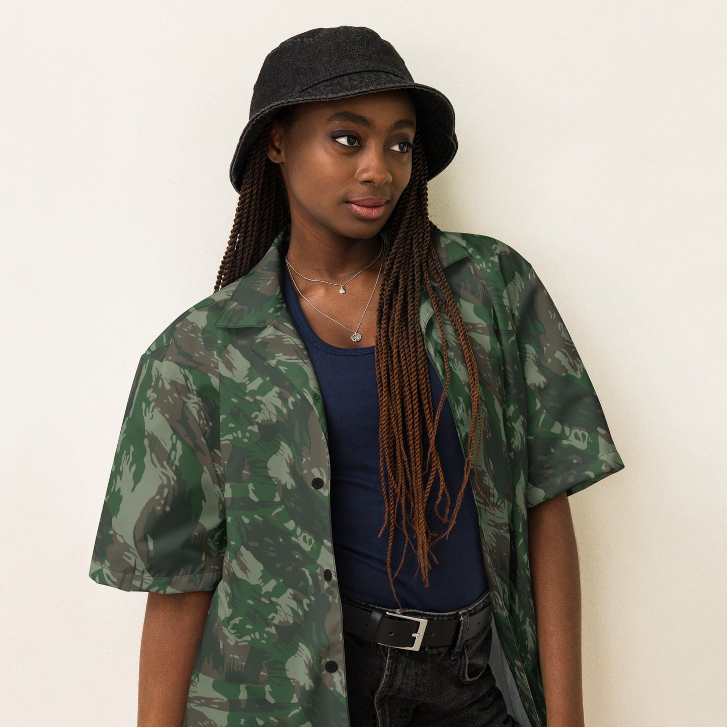 Brazilian Lizard CAMO Unisex button shirt - Button Shirts