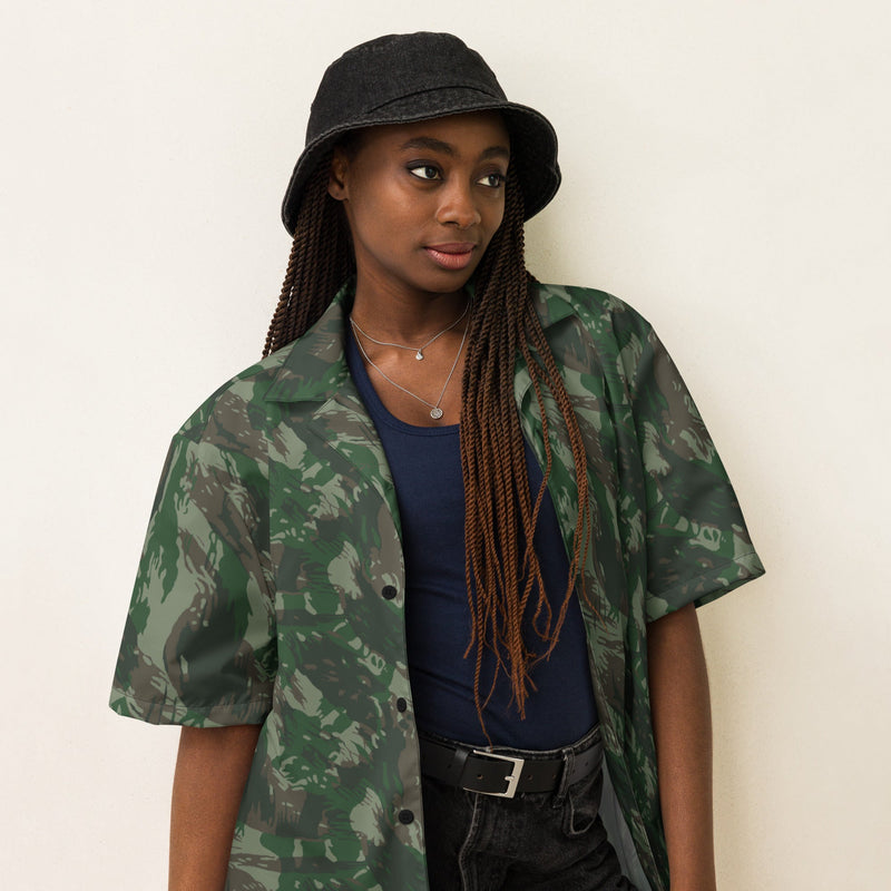 Lizard Brazil Jungle CAMO Unisex Short-Sleeve Button Shirt