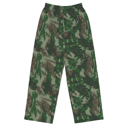 Brazilian Lizard CAMO unisex wide-leg pants - 2XS - Wide-leg Pants