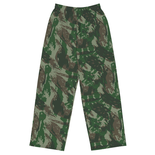 Brazilian Lizard CAMO unisex wide-leg pants - 2XS - Wide-leg Pants