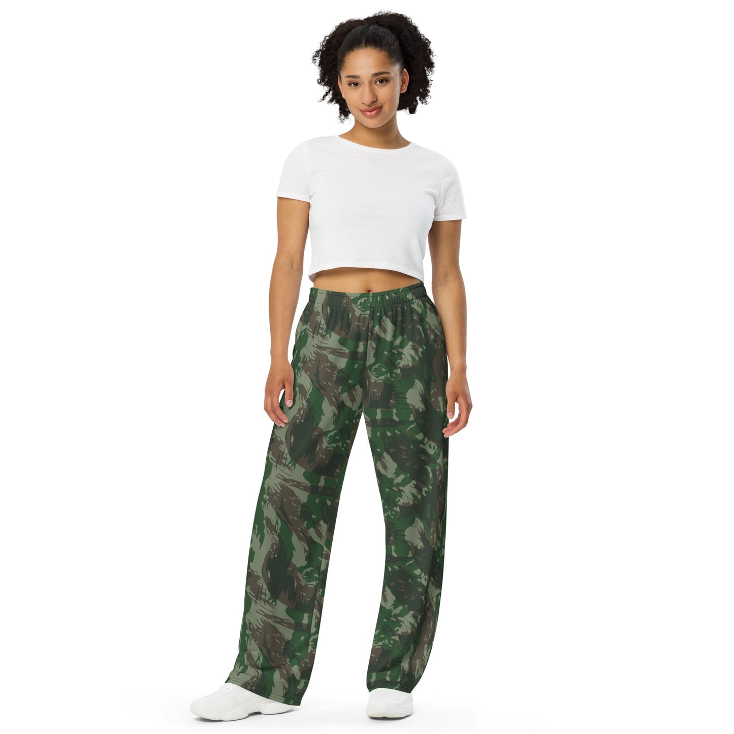 Brazilian Lizard CAMO unisex wide-leg pants - Wide-leg Pants