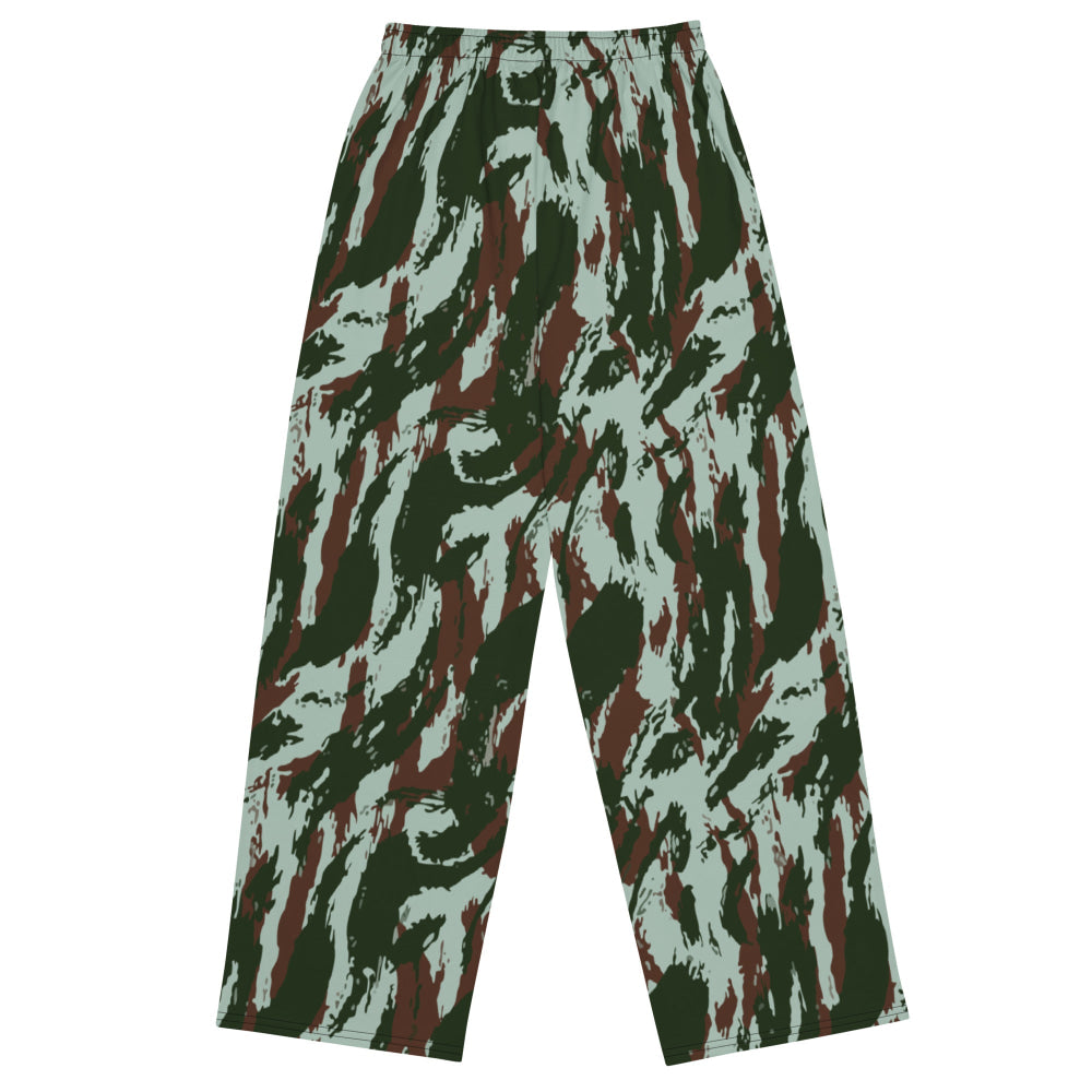 Brazilian Lizard CAMO unisex wide-leg pants - Unisex Wide-Leg Pants