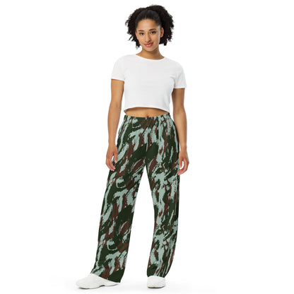 Brazilian Lizard CAMO unisex wide-leg pants - Unisex Wide-Leg Pants